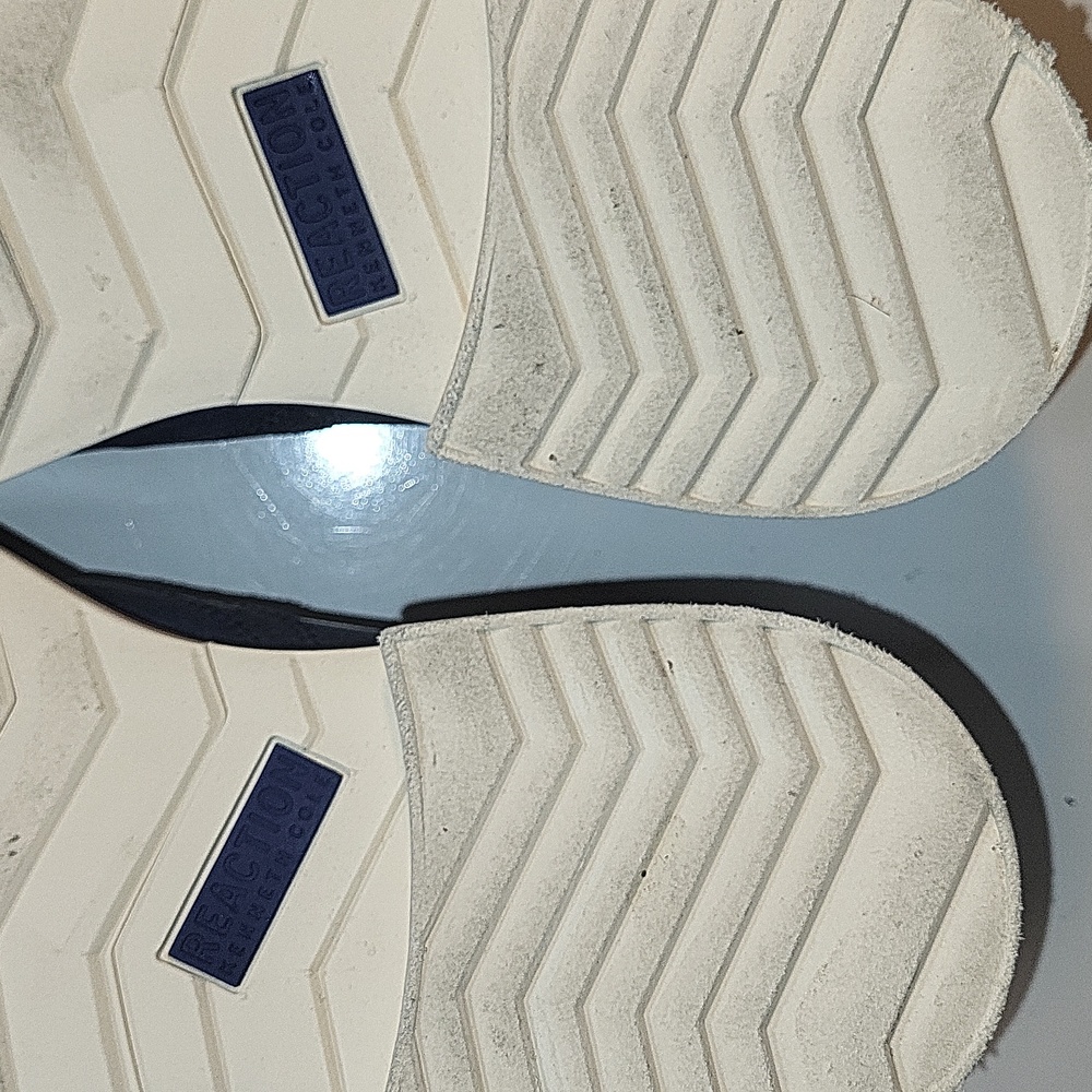 Like New Men's Kenneth Cole Reaction Navy Klay Flex Lace Up Shoes (10W) - Picture 6 of 10